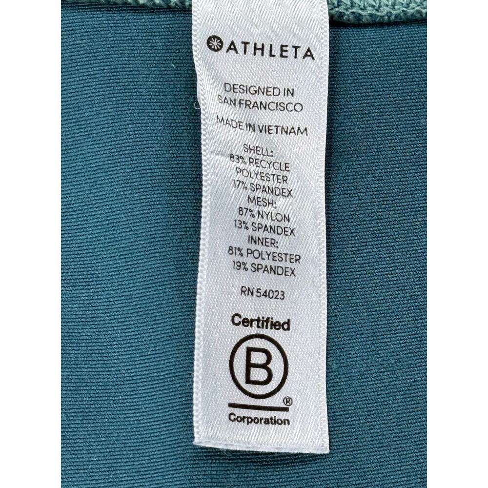 Athleta Coastal Teal Dobby Action Skort 14.5" Built-In Shorts Size XS 405604 - Picture 3 of 9